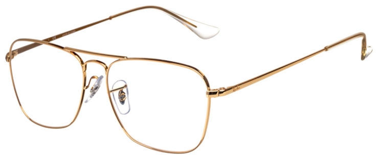 prescription-glasses-model-Ray Ban-RB6536-Gold -45
