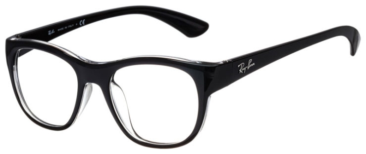prescription-glasses-model-Ray Ban-RB7191-Black Clear-45