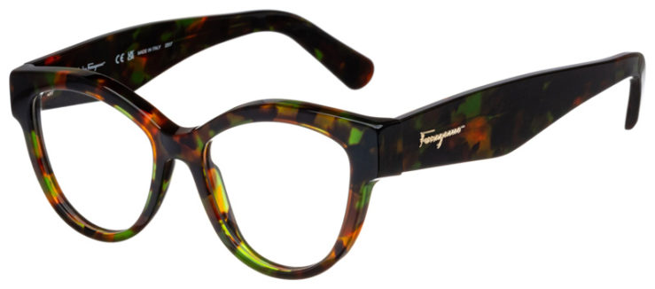 prescription-glasses-model-Salvatore Ferragamo-SF2934-Green Tortoise-45