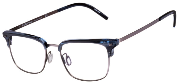 prescription-glasses-model-Flexon-B2022-Blue Horn -45