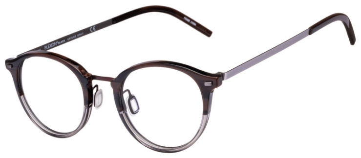 prescription-glasses-model-Flexon-B2024-Brown Horn Gradient -45