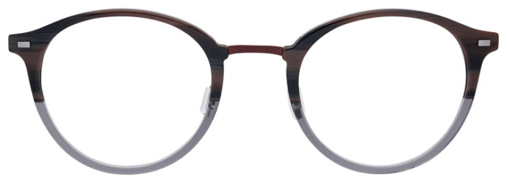 prescription-glasses-model-Flexon-B2024-Brown Horn Gradient -Front