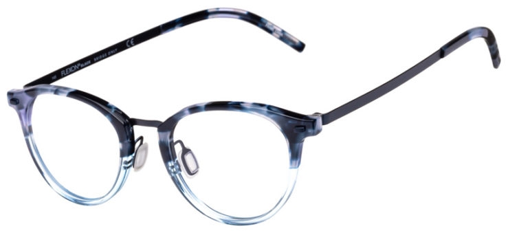 prescription-glasses-model-Flexon-B2036-Blue Tortoise Gradient -45