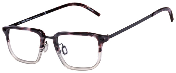 prescription-glasses-model-Flexon-B2037-Grey Tortoise Gradient -45