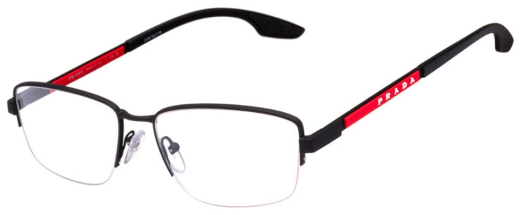 prescription-glasses-model-Prada-VPS 51O-Black Rubber-45