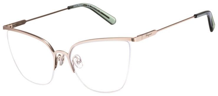 prescription-glasses-model-Salvatore Ferragamo-SF2197-Matte Gold -45