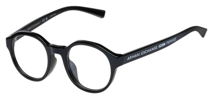 prescription-glasses-model-Armani Exchange-AX3085F-Black -45
