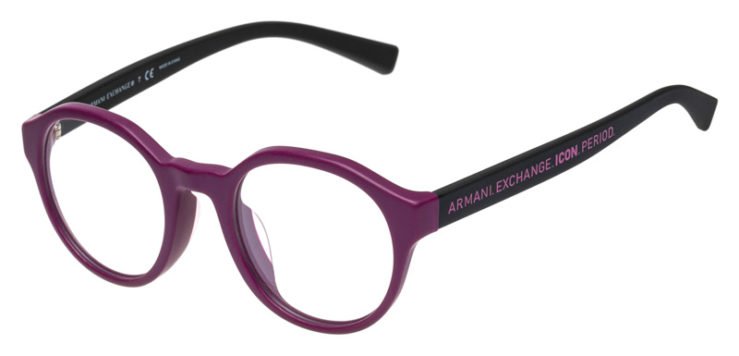 prescription-glasses-model-Armani Exchange-AX3085F-Matte Purple -45