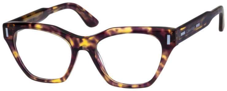 Prescription-glasses-model-Calvin Klein _CK23518_Violet Havana-45