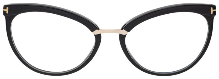 Prescription-glasses-model-Tom Ford_TF5551B_Black-FRONT