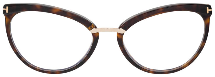 Prescription-glasses-model-Tom Ford_TF5551B_Tortoise -FRONT