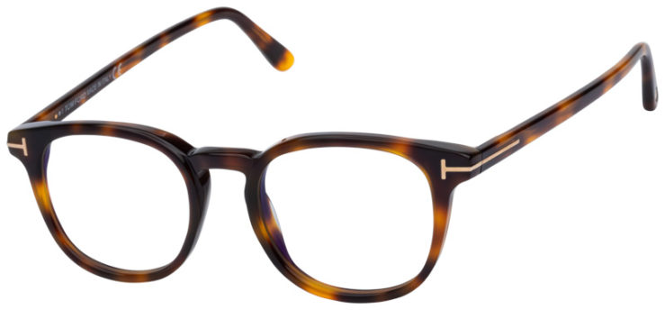 Prescription-glasses-model-Tom Ford_TF5819B_Dark Havana-45 Prescription-glasses-model-Tom Ford_TF5819B_Dark Havana-45