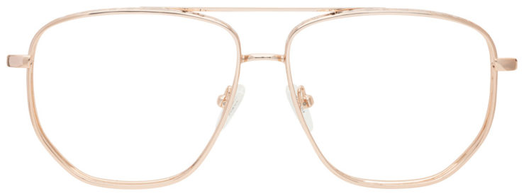 Prescription-glasses-model-Guess_GU7635_Rose Gold -FRONT