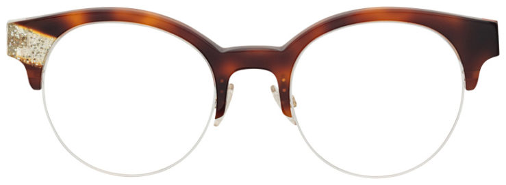 Prescription-glasses-model-Jimmy Choo_JC151_Tortoise Glitter -FRONT