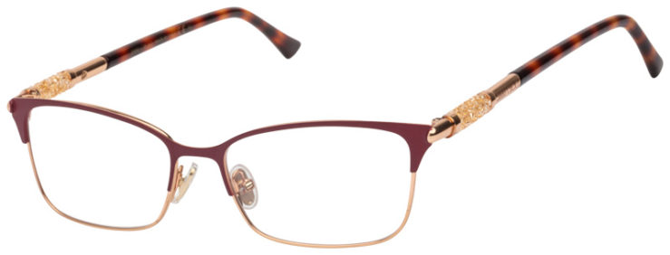 Prescription-glasses-model-Jimmy Choo_JC295_Burgundy Gold -45