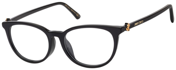 Prescription-glasses-model-Jimmy Choo_JC369-F_Black -45 Prescription-glasses-model-Jimmy Choo_JC369-F_Black -45