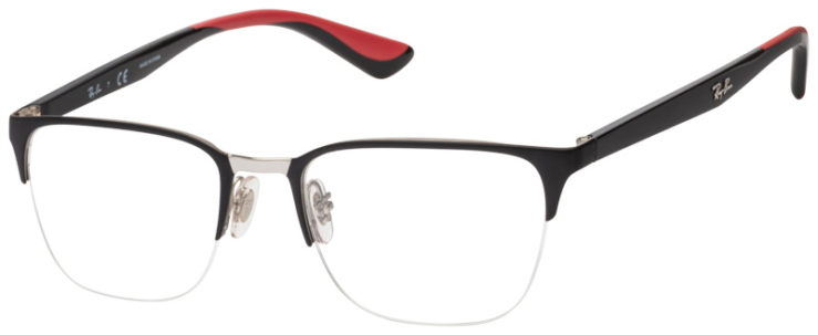 Prescription-glasses-model-Ray Ban_RB6428_Matte Black Silver -45