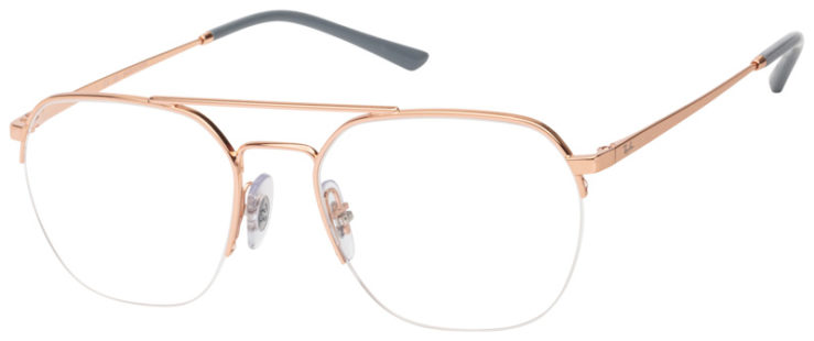Prescription-glasses-model-Ray Ban_RB6444_Rose Gold -45 Prescription-glasses-model-Ray Ban_RB6444_Rose Gold -45