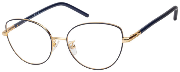 Prescription-glasses-model-Tory Burch _TY1073_Navy Gold -45 Prescription-glasses-model-Tory Burch _TY1073_Navy Gold -45