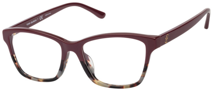 Prescription-glasses-model-Tory Burch _TY2110U_Burgundy Tortoise -45 Prescription-glasses-model-Tory Burch _TY2110U_Burgundy Tortoise -45