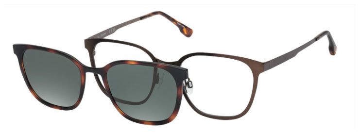 Prescription-glasses-model-Flexon _FLX1005 MAG_Matte Brown Tortoise -45
