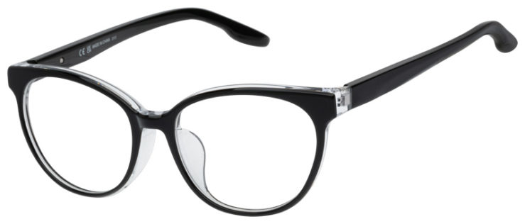 Prescription-glasses-model-Nike_7164LB_Black Clear -45