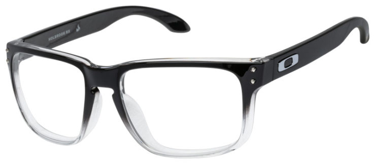 Prescription-glasses-model-Oakley_Holbrook RX_Black Clear -45
