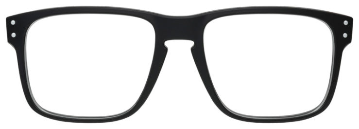 Prescription-glasses-model-Oakley_Holbrook RX_Satin Black White -FRONT