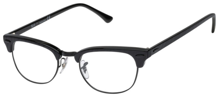 Prescription-glasses-model-Ray Ban_RB5154_Wrinkled Black -45
