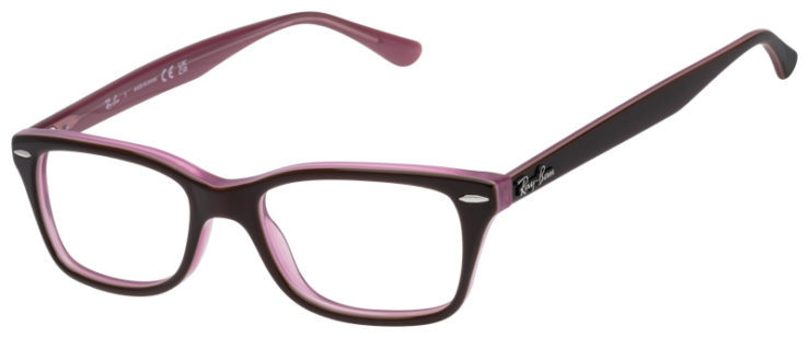 Prescription-glasses-model-Ray Ban_RB5428_Brown Pink -45