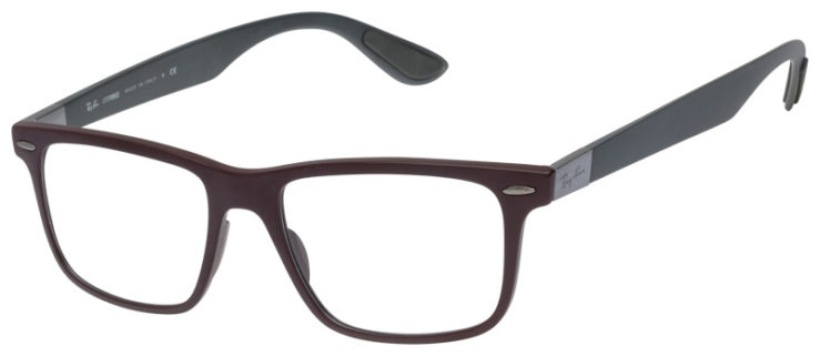 Prescription-glasses-model-Ray Ban_RB7165_Burgundy -45
