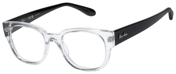 Prescription-glasses-model-Ray Ban_RB7210_Clear Black -45
