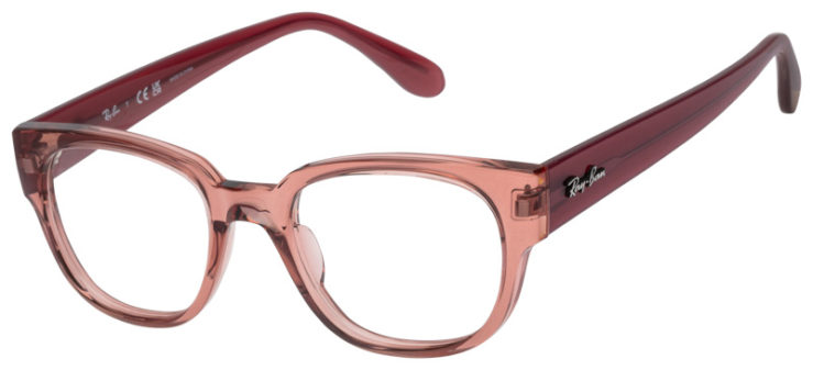 Prescription-glasses-model-Ray Ban_RB7210_Dark Pink -45