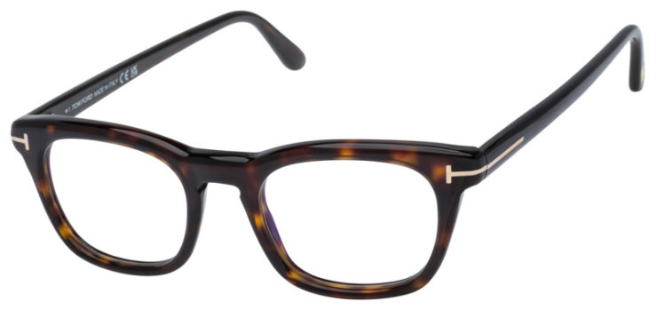 Prescription-glasses-model-Tom Ford_TF5870B_Tortoise -45 Prescription-glasses-model-Tom Ford_TF5870B_Tortoise -45