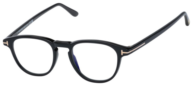 Prescription-glasses-model-Tom Ford_TF5899B_Black -45 Prescription-glasses-model-Tom Ford_TF5899B_Black -45