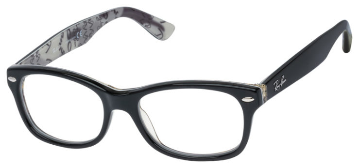 Prescription-glasses-model-Ray Ban_RB1528_Black Grey-45