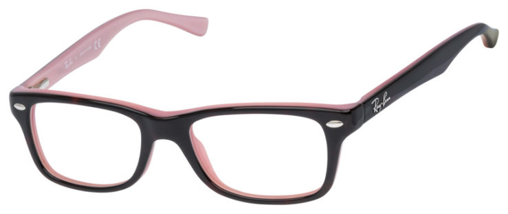 Prescription-glasses-model-Ray Ban_RB1531_Black Pink -45