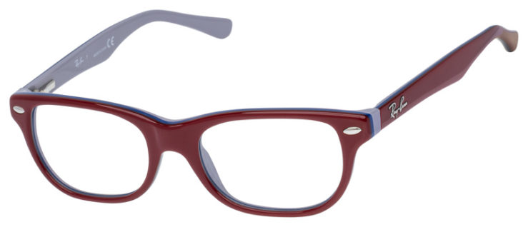 Prescription-glasses-model-Ray Ban_RB1555_Red Grey -45