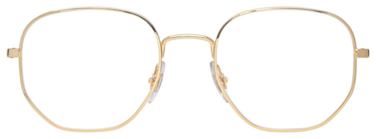Prescription-glasses-model-Ray Ban_RB3682V_Gold -FRONT