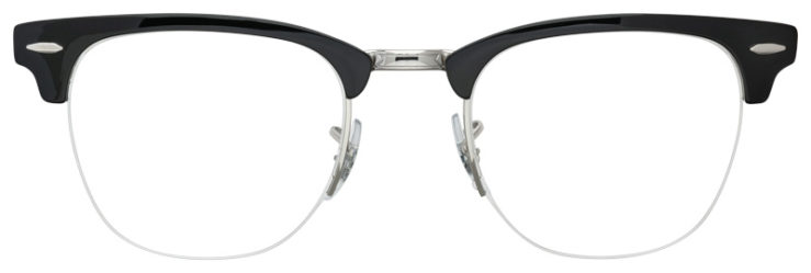 Prescription-glasses-model-Ray Ban_RB3716VM_Black Silver -FRONT