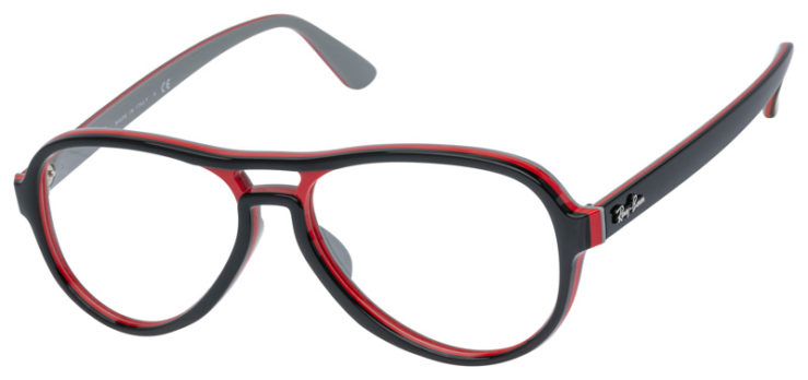 Prescription-glasses-model-Ray Ban_RB4355V_Black Red-45