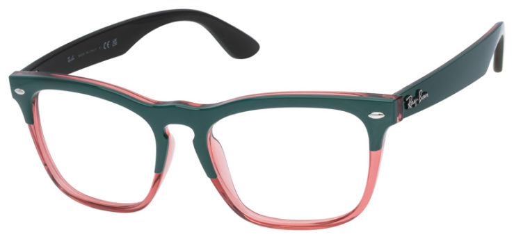 Prescription-glasses-model-Ray Ban_RB4487VF_Green Red-45