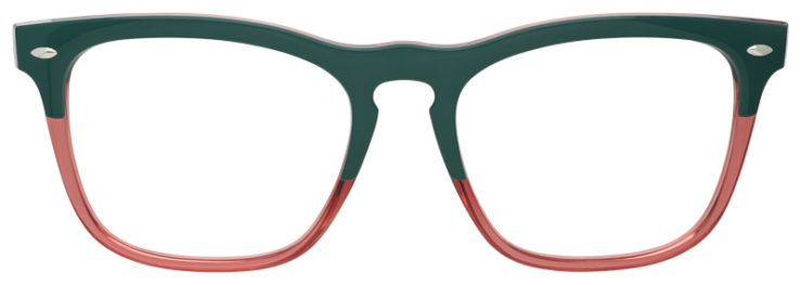 Prescription-glasses-model-Ray Ban_RB4487VF_Green Red-FRONT