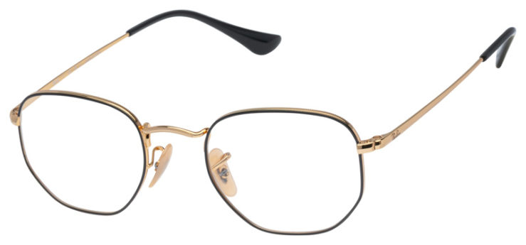 Prescription-glasses-model-Ray Ban_RB6448_Black Gold -45