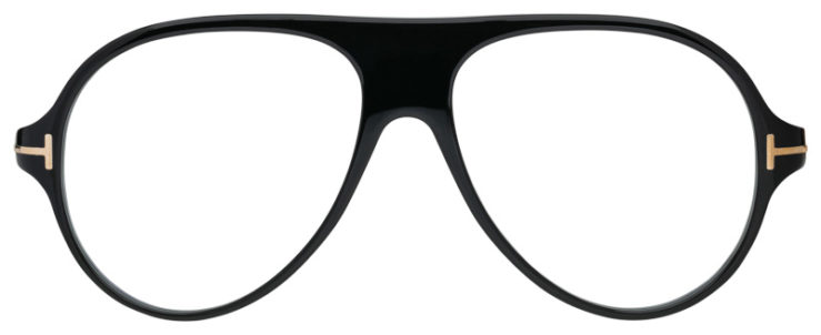 Prescription-glasses-model-Tom Ford_TF5012B_Black -FRONT