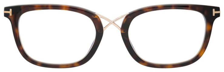 Prescription-glasses-model-Tom Ford_TF5637B_Tortoise -FRONT