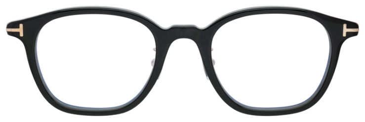 Prescription-glasses-model-Tom Ford_TF5858D_Black -FRONT