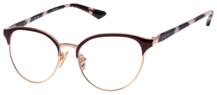 Prescription-glasses-model-Vogue_VO4305_Bordeaux Rose Gold-45